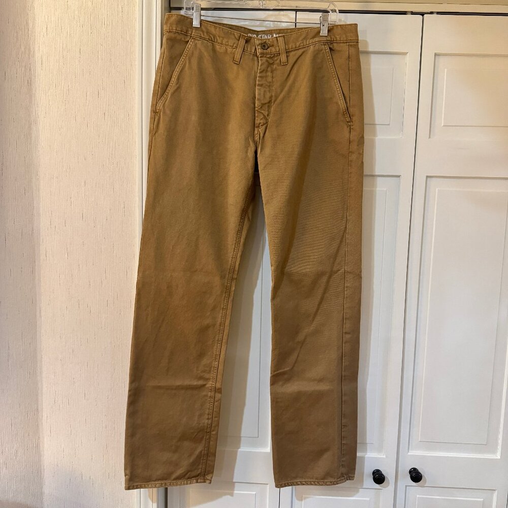 BIG STAR 1974 Mens Jeans 34x33 Brown Intermediate Type G-1 Denim Distressed Y2K